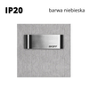 Oprawa schodowa led Skoff Tango Short Szlif Niebieska IP20