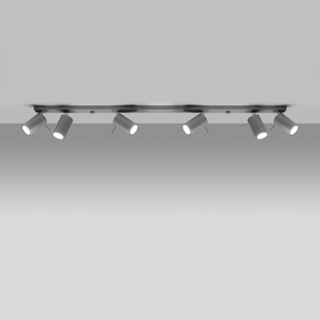 Sollux Lighting Plafon RING 6L szary SL.0454