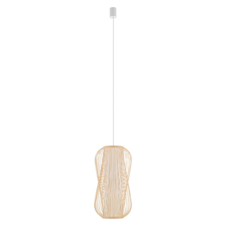 Lampa wisząca Nowodvorski PUKET L 11162 Naturalne drewno Biały