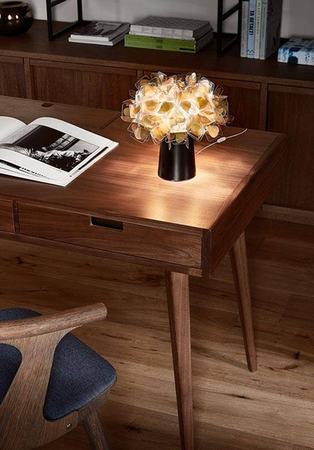 Lampa stołowa Slamp CLIZIA - MAMA NON MAMA GOLD - DARK BASE S CLITS00GNM00000BLBEU złoty