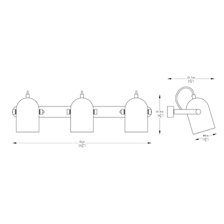 Kinkiet Zuma Line Aries A6005-3A czarny