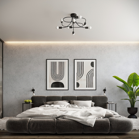 Sollux Lighting Kinkiet LEVAR czarny SL.1454