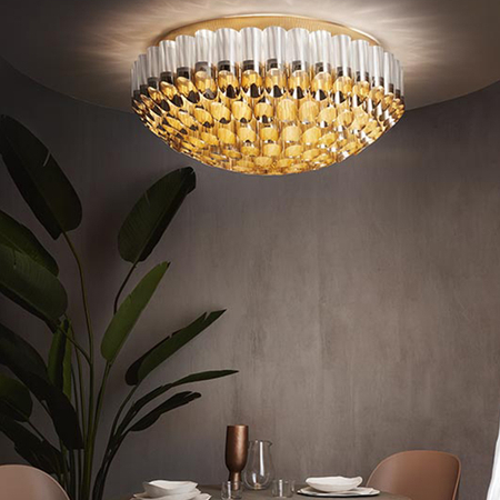 Lampa sufitowa Slamp ODEON - GOLD 100 ODECL00GLD00000NMTEU złoty