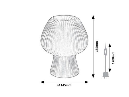 Lampa wewnętrzna Rabalux Vinelle 74024 szkło dymne