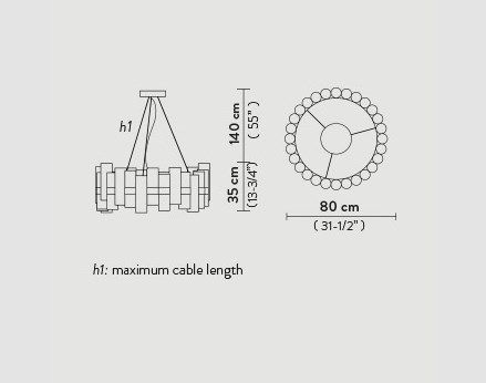 Lampa wisząca Slamp LALSL00WHT01T00000EU La Lollo LED L white