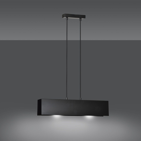 Lampa wisząca GENTOR 2 BLACK Emibig 672/2 czarny