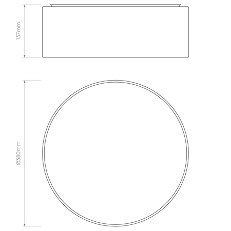 Lampa sufitowa Astro Cambria 380 1421001 Biały