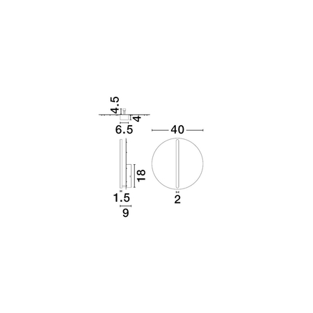 Kinkiet Luces Exclusivas GALURCA LE45550 czarny, biały