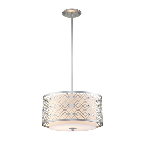 Lampa wisząca Elstead Lighting Ziggy srebrny ZIGGY-2P-M-LS