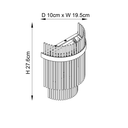 Kinkiet Endon Lighting Marietta 104114 nikiel