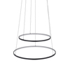 Lampa wisząca Nowodvorski CIRCOLO POWER LED 11647 czarny, biały