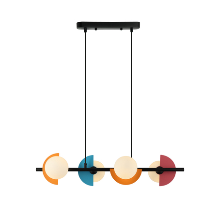 Lampa wisząca Italux Nauti PND-37482-4-MLTI Niebieski, pomarańczowy, różowy