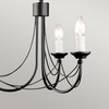 Żyrandol Elstead Lighting Carisbrooke czarny CB3-BLACK