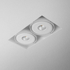 Lampa wpuszczana AQForm Squares 111 x 2 Qrled 230V Trimless Recessed Biały Struktura