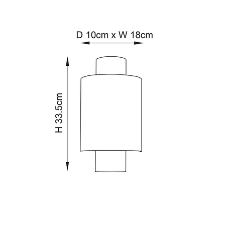 Kinkiet Endon Lighting Indara 71308 brąz
