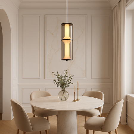 Light Prestige Lampa wisząca Aeris 2 transparentna LED CCT LP-2137/2P TR