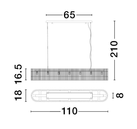 Lampa wisząca Luces Exclusivas ACTUN - czarny mat LE43344