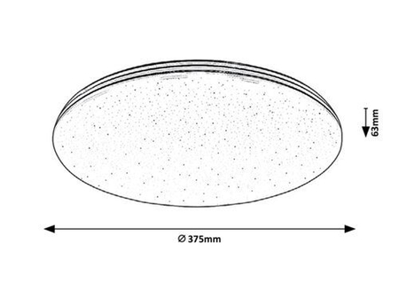 Lampa sufitowa Rabalux Toma 3875 chrom