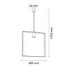 Lampa wisząca ORTIGA 6 400mm Shilo 5159