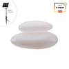 Kamień LED XL Lampa solarna zewnętrzna ogrodowa przenośna 2700K Biała ciepła 40x69 32380S biały