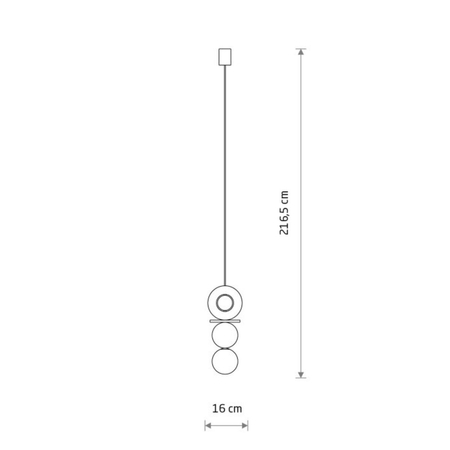 Lampa wisząca Nowodvorski DROPS WOOD A 11173 Naturalne drewno Biały