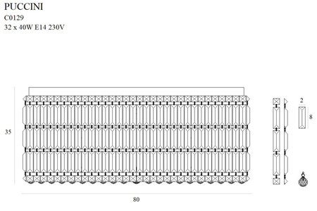 Plafon Maxlight C0129 chrom