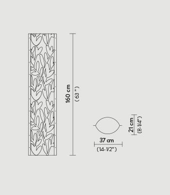 Lampa podłogowa Slamp TUB14PTU0004_DAF Dafne Extra Large Tube