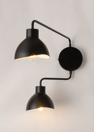 Sigma 32490 HOLI kinkiet ścienny 2 czarny biały