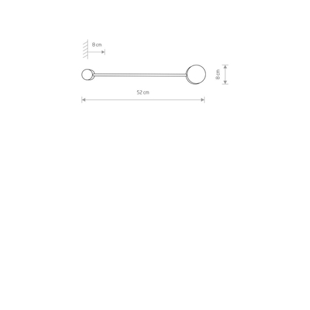 Kinkiet ORBIT Nowodvorski 7805 czarny