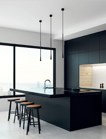 Lampa wisząca Maxlight COFFEE P0372 czarny/chrom