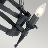 Żyrandol Elstead Lighting Saxon czarny SAX3-BLK