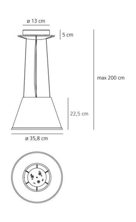 Lampa wisząca Artemide 1123020A Choose