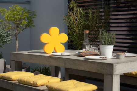 Kwiat LED Lampa zewnętrzna ogrodowa 2700K Biała ciepła Ø40cm żółty 32407W żółty