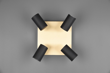 Kinkiet Trio 802430480 czarny/złoty