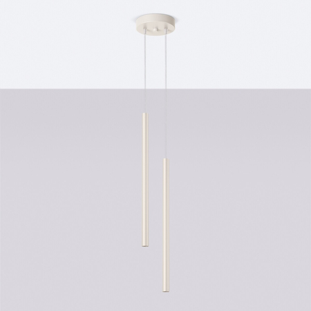Sollux Lighting Lampa wisząca PASTELO 2 beżowa SL.1513