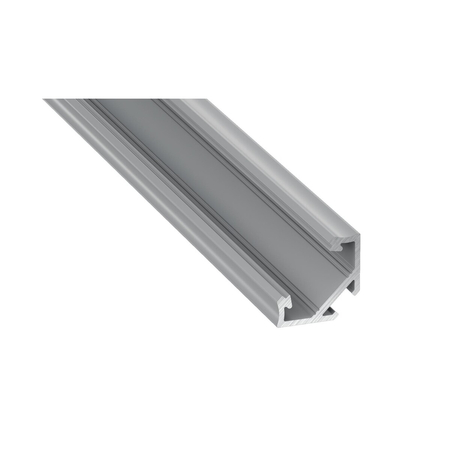 Eko-Light PROFIL ALUMINIOWY SREBRNY TYP Z 2m + KLOSZ MLECZNY EKPR0095