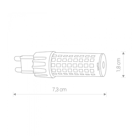 Żarówka Nowodvorski 9197 G9 LED BULB 3000K 7W