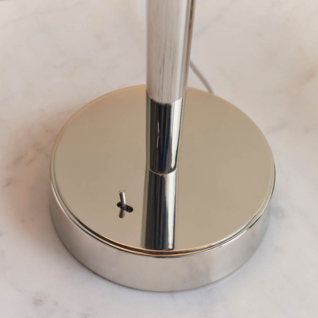 Lampa stołowa Endon Lighting Syon 72175 nikiel