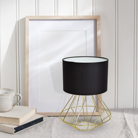 Milagro Lampa stojąca LUPO BLACK/GOLD 1xE27 MLP6272 CZARNY / ZŁOTY