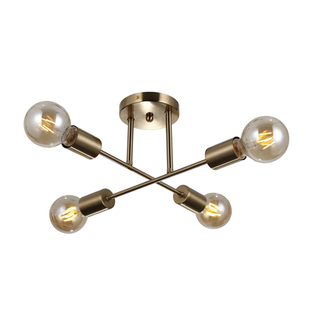 Lampa wisząca Italux PND-4052-4-HBR Mosiądz miodowy