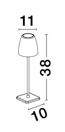 Lampa zewnętrzna Luces Exclusivas AGUITA - oliwkowy, przenośna LE73554