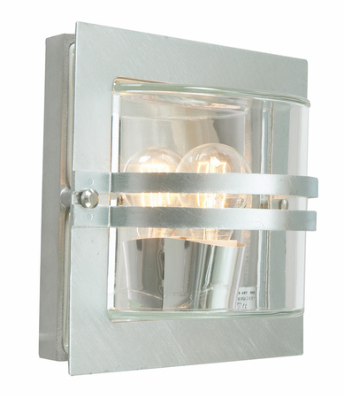 BERN 650 HOT-DIP GALVANIZING E27 LED 9W CLEAR LAMPSHADE