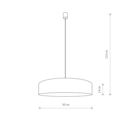 Lampa wisząca TURDA Nowodvorski 8946 szary