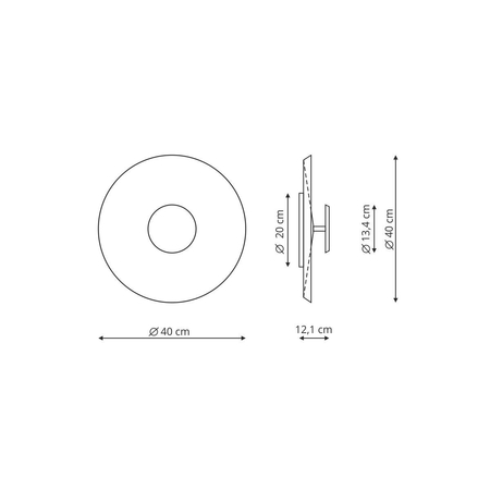 Light Prestige Plafon COCO 40 cm biały LED LP-0508/1C-40 WH