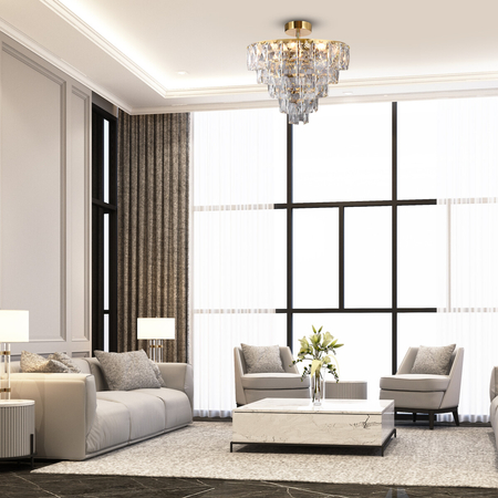 Milagro Lampa sufitowa CHELSEA GOLD 6xE14 ML8812 ZŁOTY