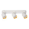 Milagro Lampa Sufitowa Andy 3xGU10 Biały + Złoty ML9936 BIAŁY / ZŁOTY