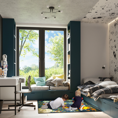 Sollux Lighting Kinkiet VECTOR czarny SL.1445