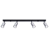 Sollux Lighting Plafon WINX 4L czarny/chrom SL.1371