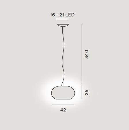 Lampa wisząca Foscarini 278072E-24 Buds 2