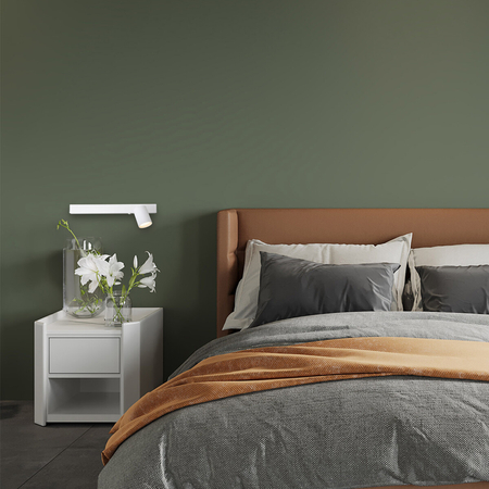 Milagro Kinkiet Magnet 9W+1xGU10 3000/4000K Biały Prawy ML1128 BIAŁY